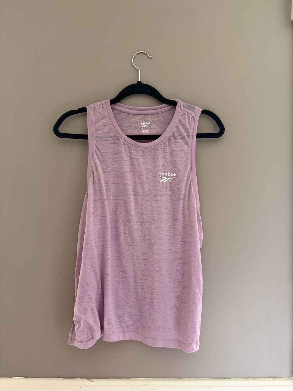 Purple Reebok lightweight tank top